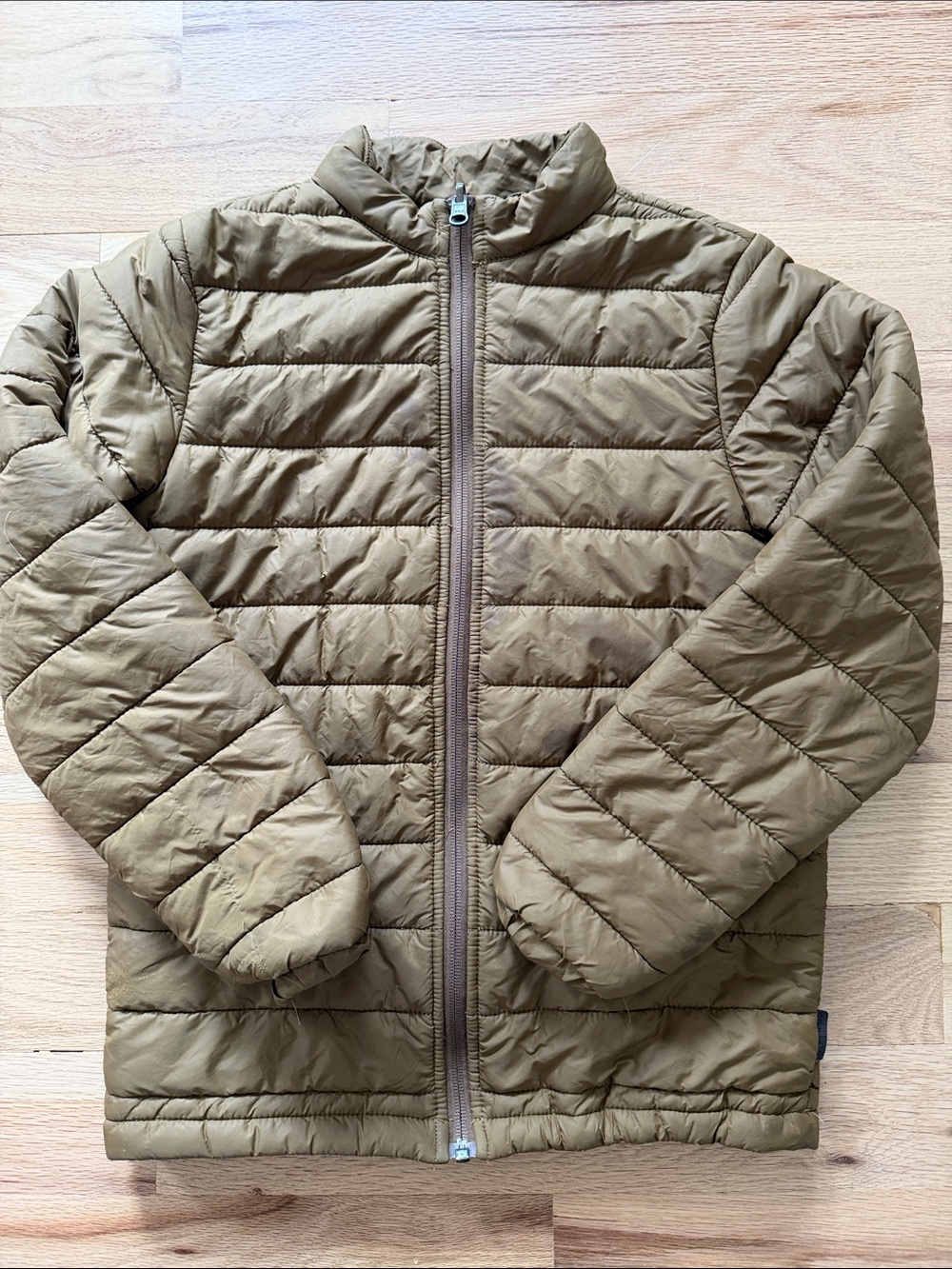 MOLO Denmark Olive Lightweight Quilted Puffer Jacket boys sz EUR 140